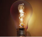Glödlampa som lyser